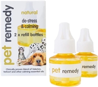 Pet Remedy Natural De-Stress & Calming Plug-In Diffuser Refill for Cats & Dogs, 40-ml bottle, 2 count